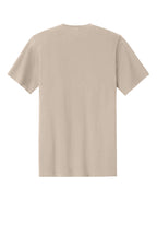 Rear View of LightSand Port & Co Easy Cotton Tee PC43