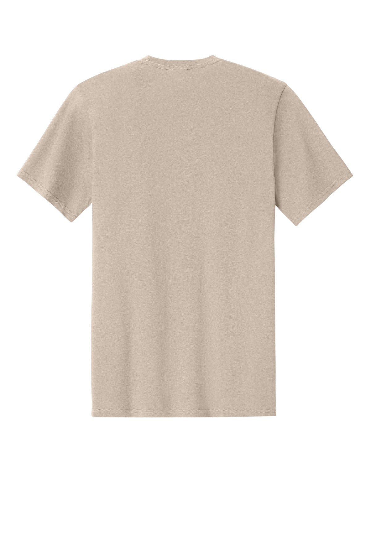 Rear View of LightSand Port & Co Easy Cotton Tee PC43