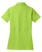 Rear View of Lime Shock Sport-Tek Women's Micropique Sport-Wick Polo. LST650