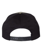 Rear View of Loden/ Black Twill Back Trucker Cap - 312