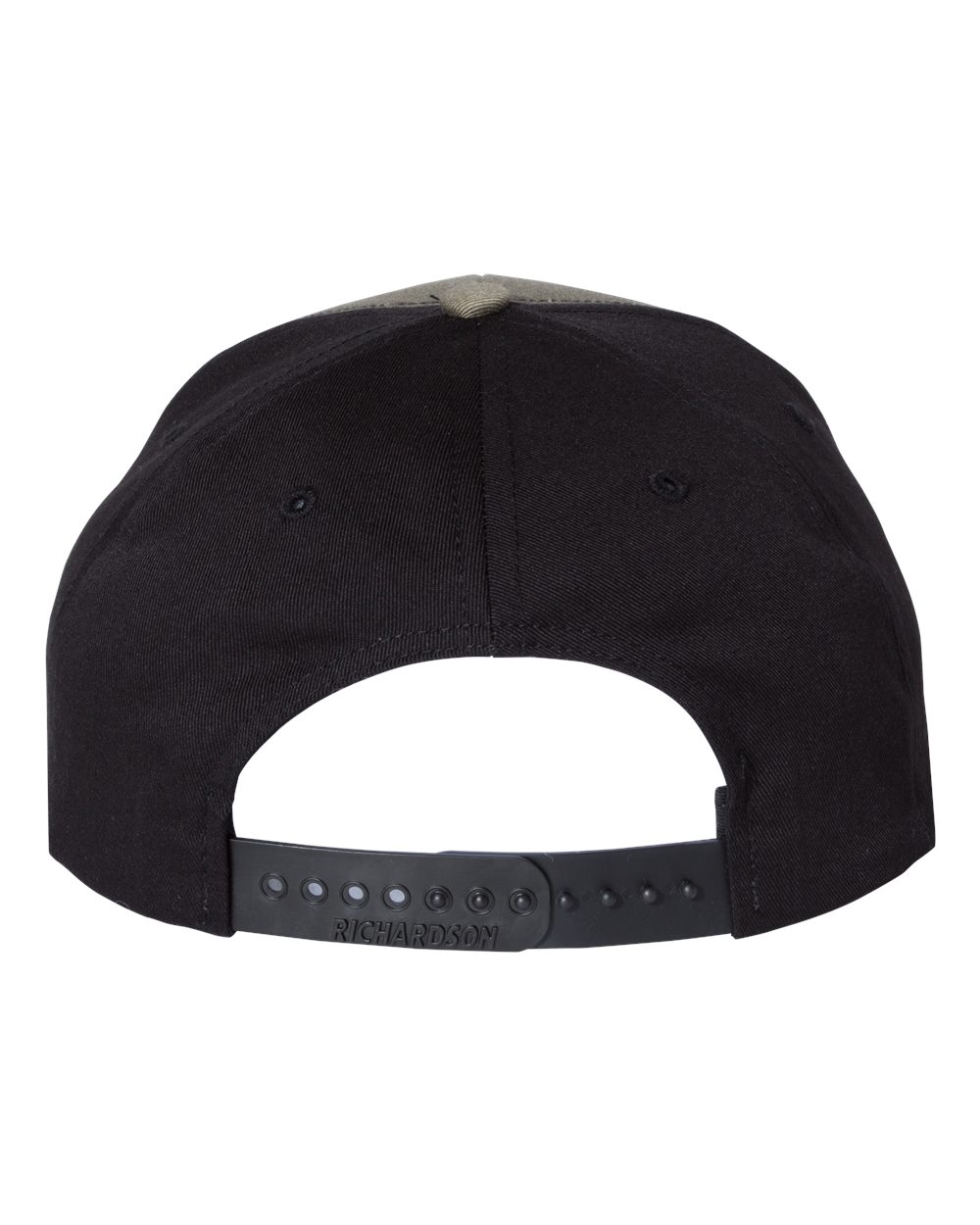 Rear View of Loden/ Black Twill Back Trucker Cap - 312