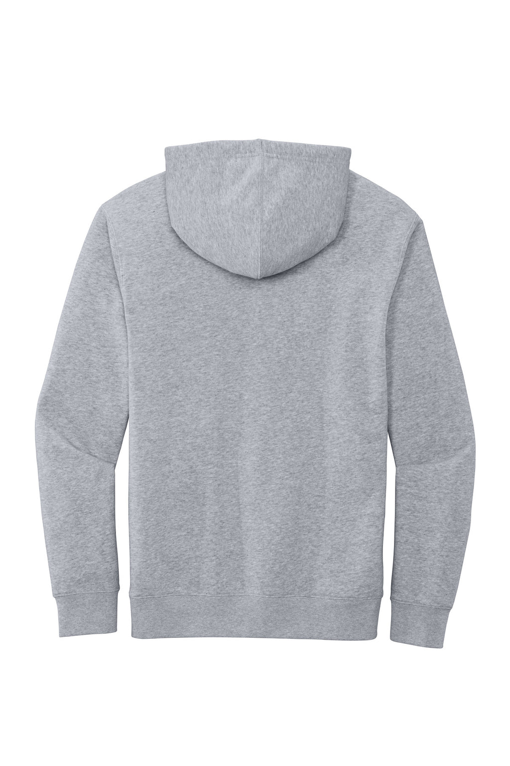 Rear View of Lt Hthr Grey District V.I.T. Fleece Hoodie DT6100
