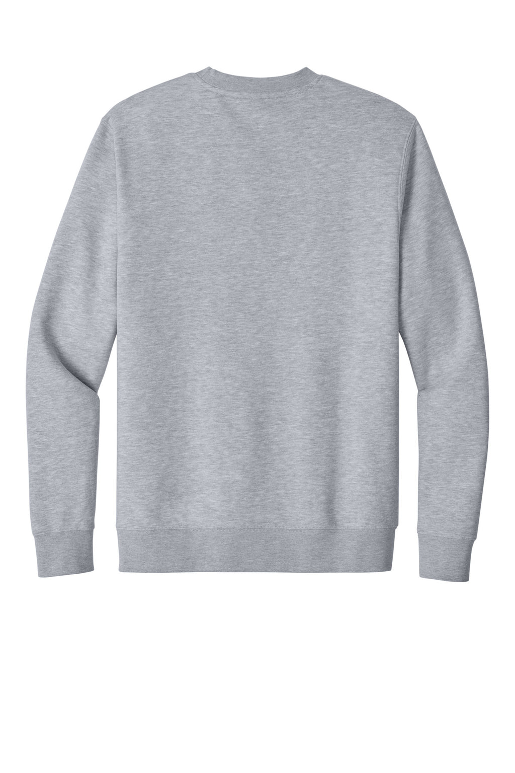 Rear View of LtHtGry District V.I.T. Fleece Crew DT6104
