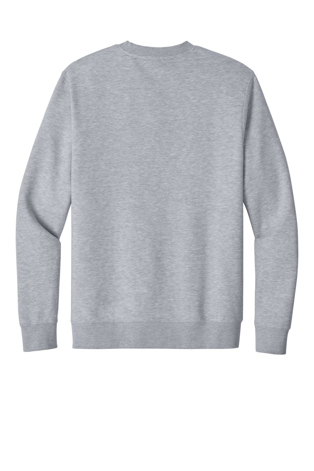 Rear View of LtHtGry District V.I.T. Fleece Crew DT6104