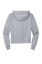 Rear View of LtHtGry District Women's V.I.T. Fleece Hoodie DT6101