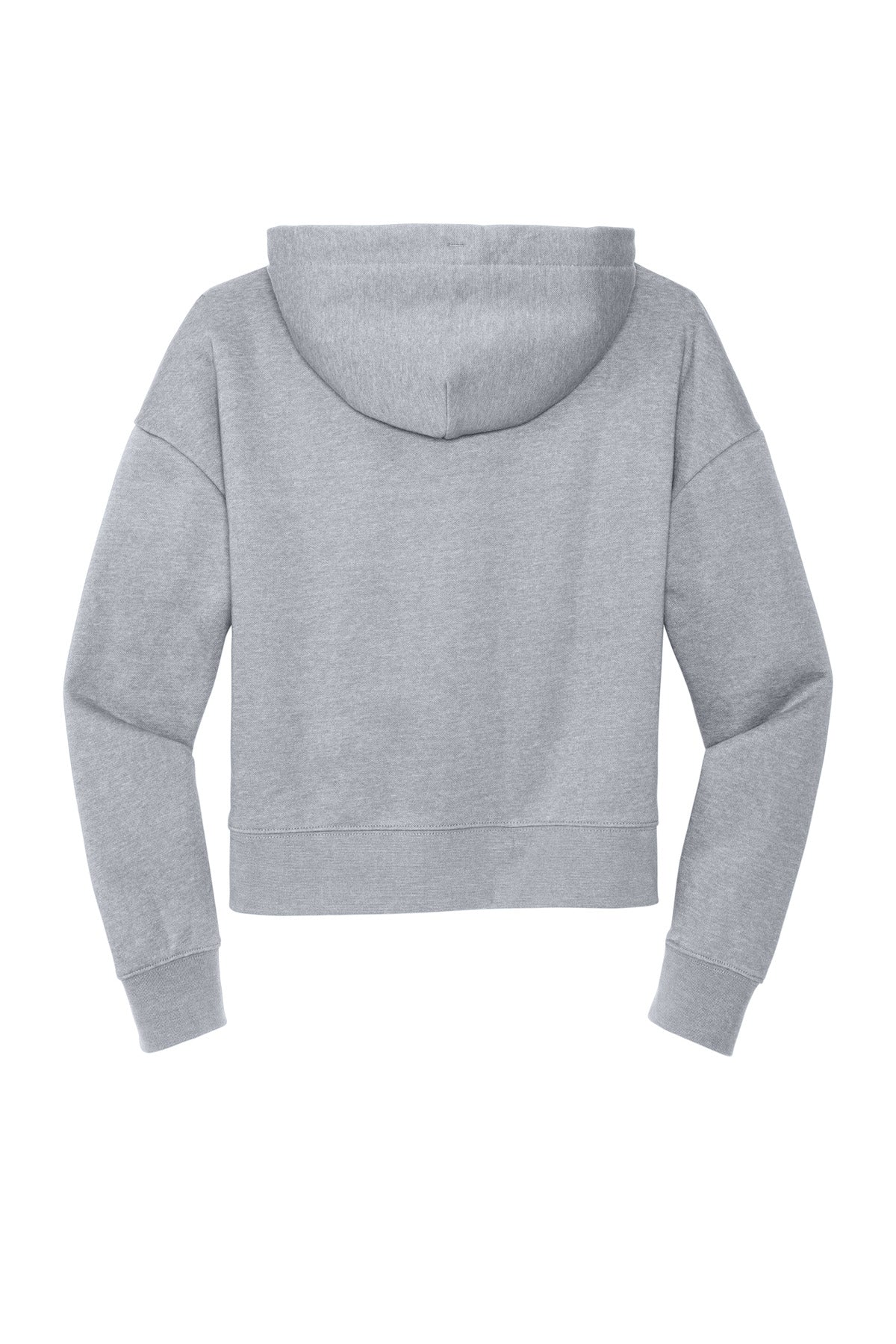 Rear View of LtHtGry District Women's V.I.T. Fleece Hoodie DT6101