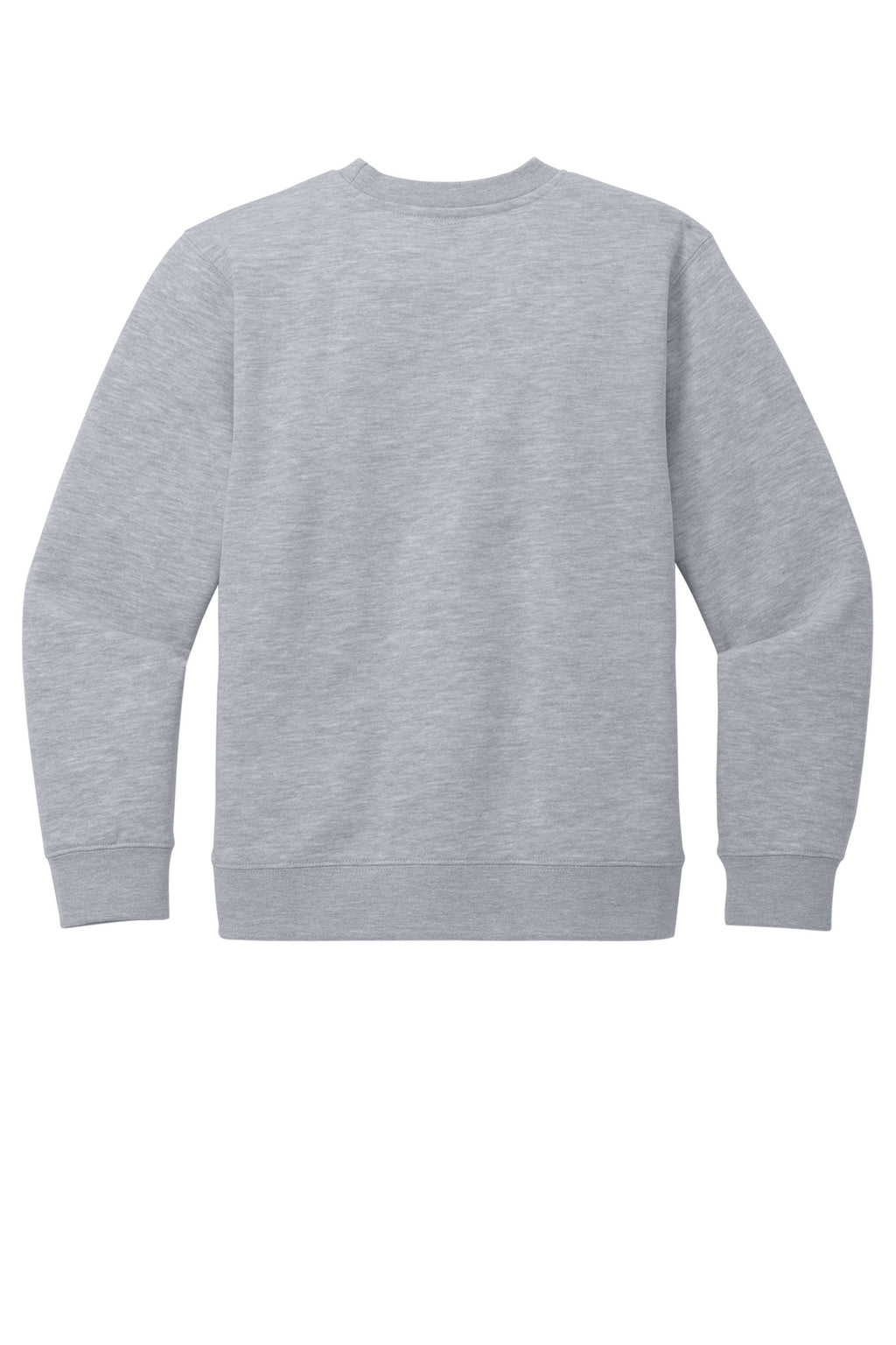 Rear View of LtHtGry District Youth V.I.T. Fleece Crew DT6104Y