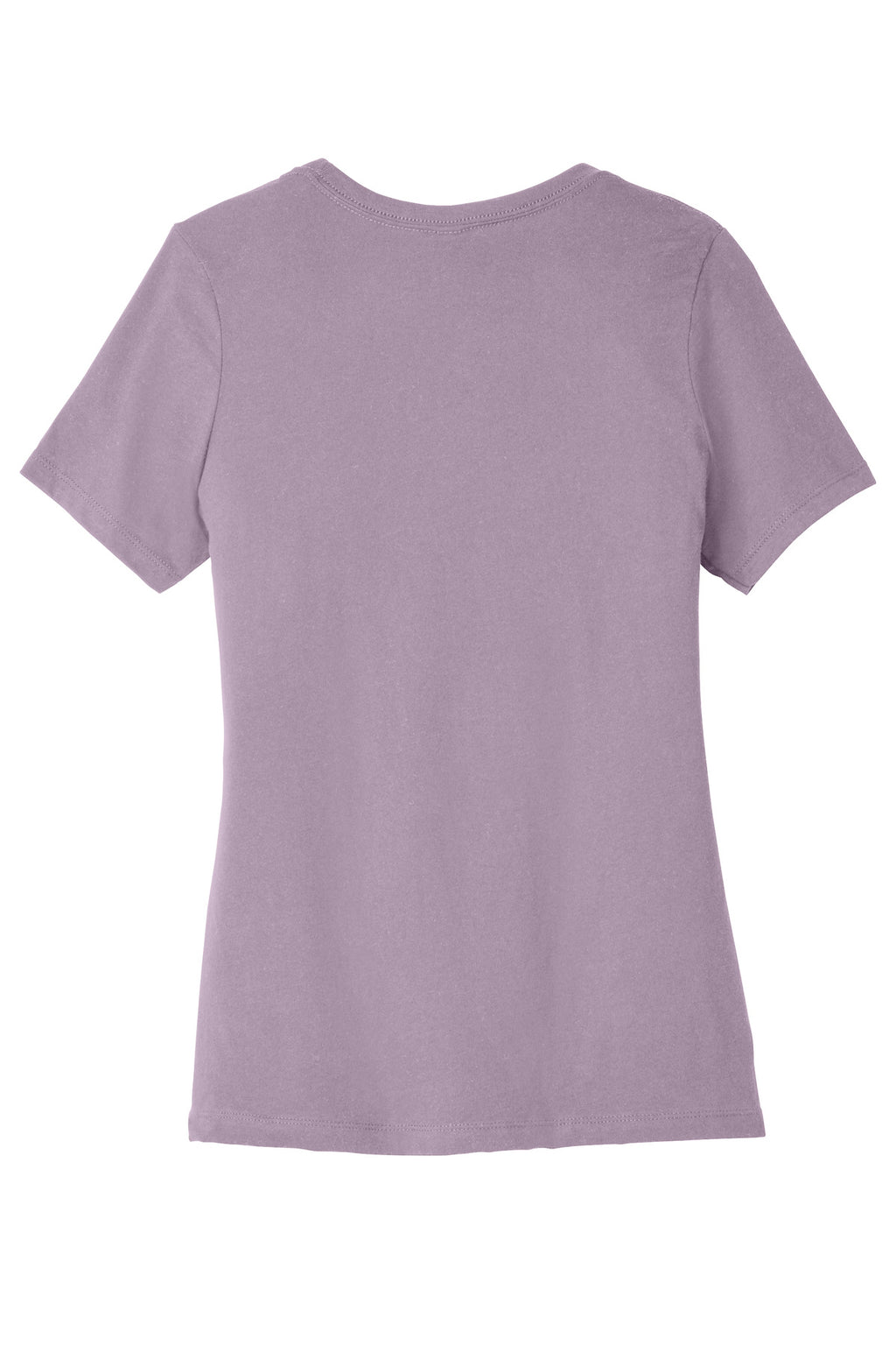 Rear View of LtViolet BELLA+CANVAS Women's Relaxed Jersey Short Sleeve Tee. BC6400