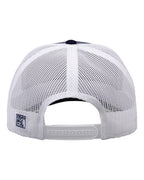 Rear View of Marine Blue/ Navy/ White Everyday Trucker Cap - GB452E
