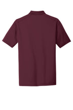 Rear View of Maroon CornerStone Select Lightweight Snag-Proof Polo. CS418