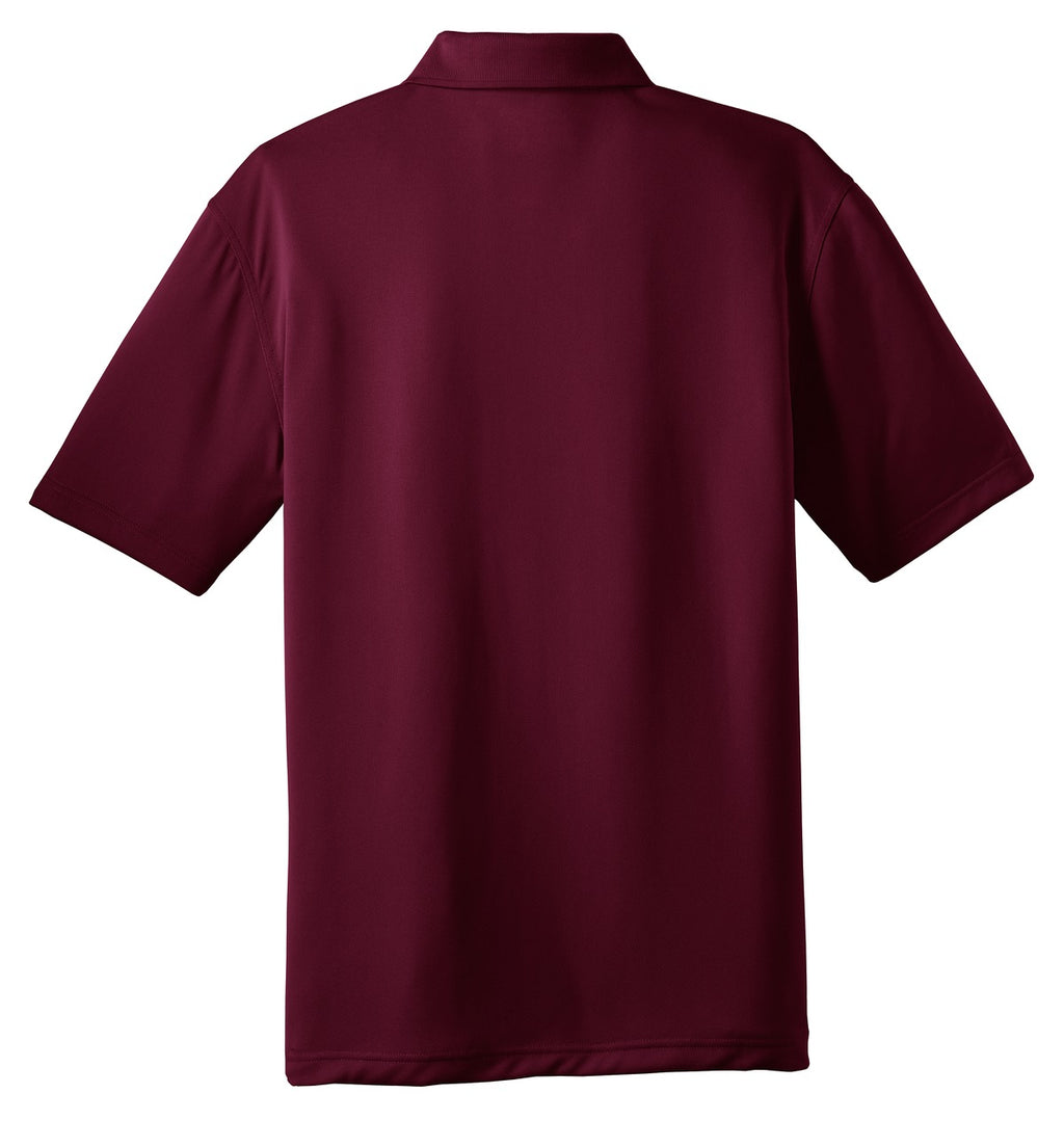Rear View of Maroon CornerStone - Select Snag-Proof Polo. CS412