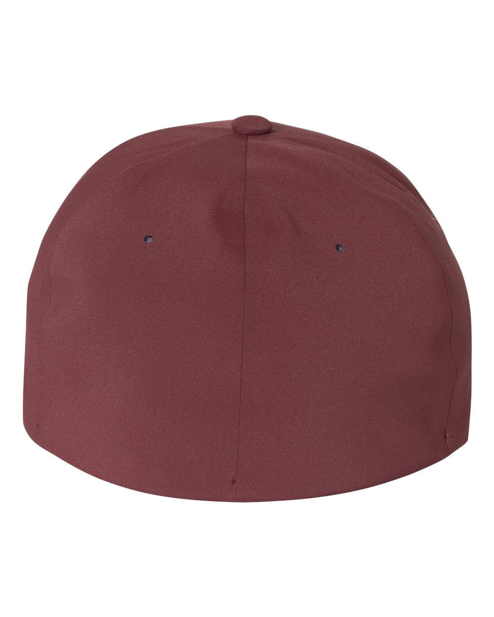 Rear View of Maroon Delta® Seamless Cap - 180