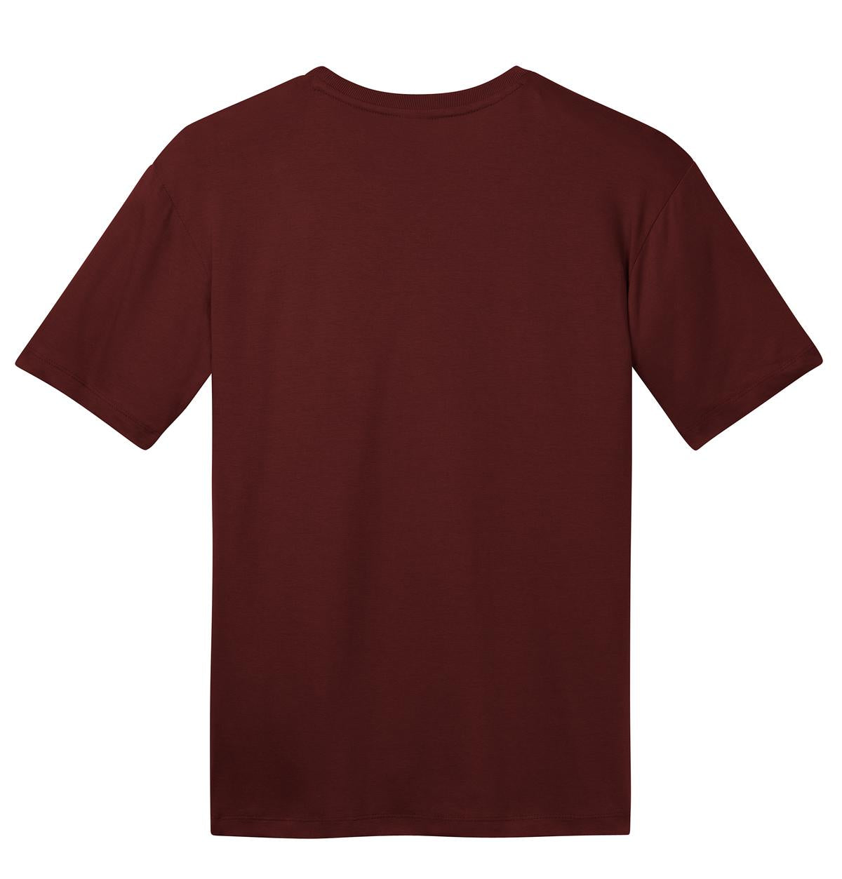Rear View of Maroon District Perfect Weight Tee. DT104