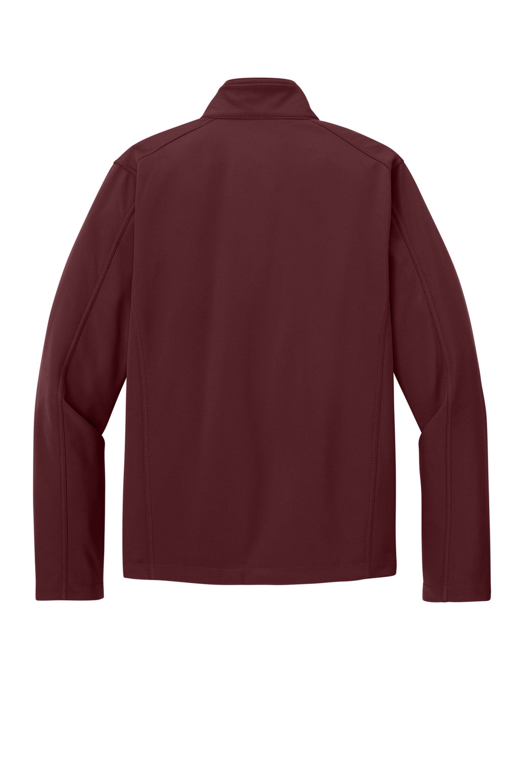 Rear View of Maroon Port Authority Core Soft Shell Jacket. J317