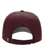 Rear View of Maroon Relaxed Performance Lite Cap - 220
