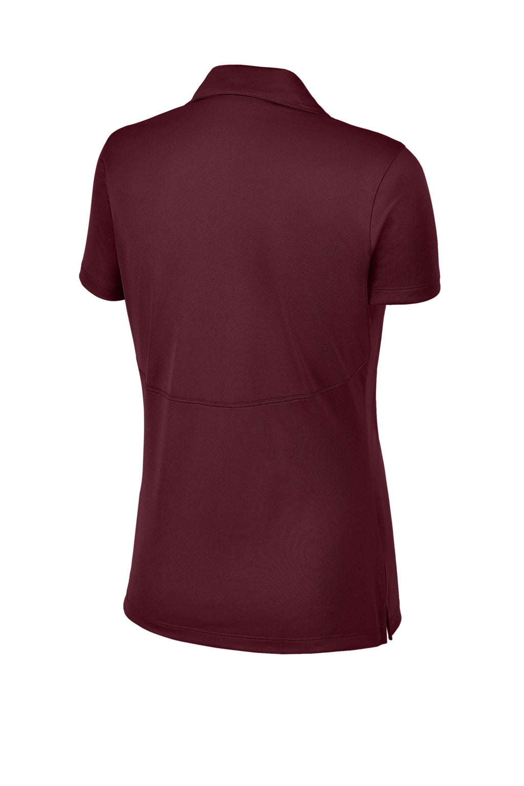 Rear View of Maroon Sport-Tek Women's Micropique Sport-Wick Polo. LST650
