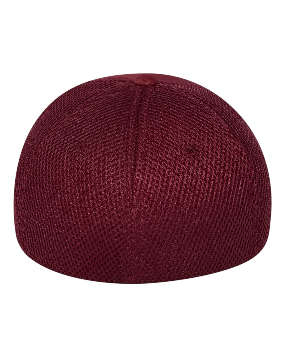 Rear View of Maroon Ultrafiber Mesh Cap - 6533