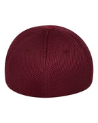 Rear View of Maroon Ultrafiber Mesh Cap - 6533