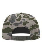 Rear View of Marsh Duck Camo/ Olive Green Printed Umpqua Gramps Cap - 256P