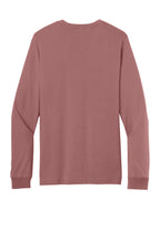 Rear View of Mauve BELLA+CANVAS Unisex Jersey Long Sleeve Tee. BC3501