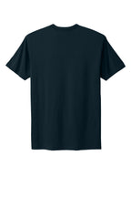 Rear View of MdntNavy Next Level Apparel Adult Cotton Tee. NL3600