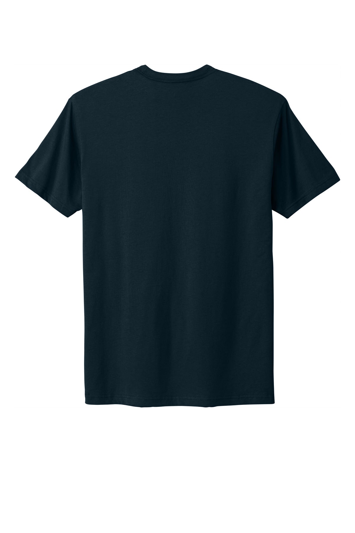 Rear View of MdntNavy Next Level Apparel Adult Cotton Tee. NL3600