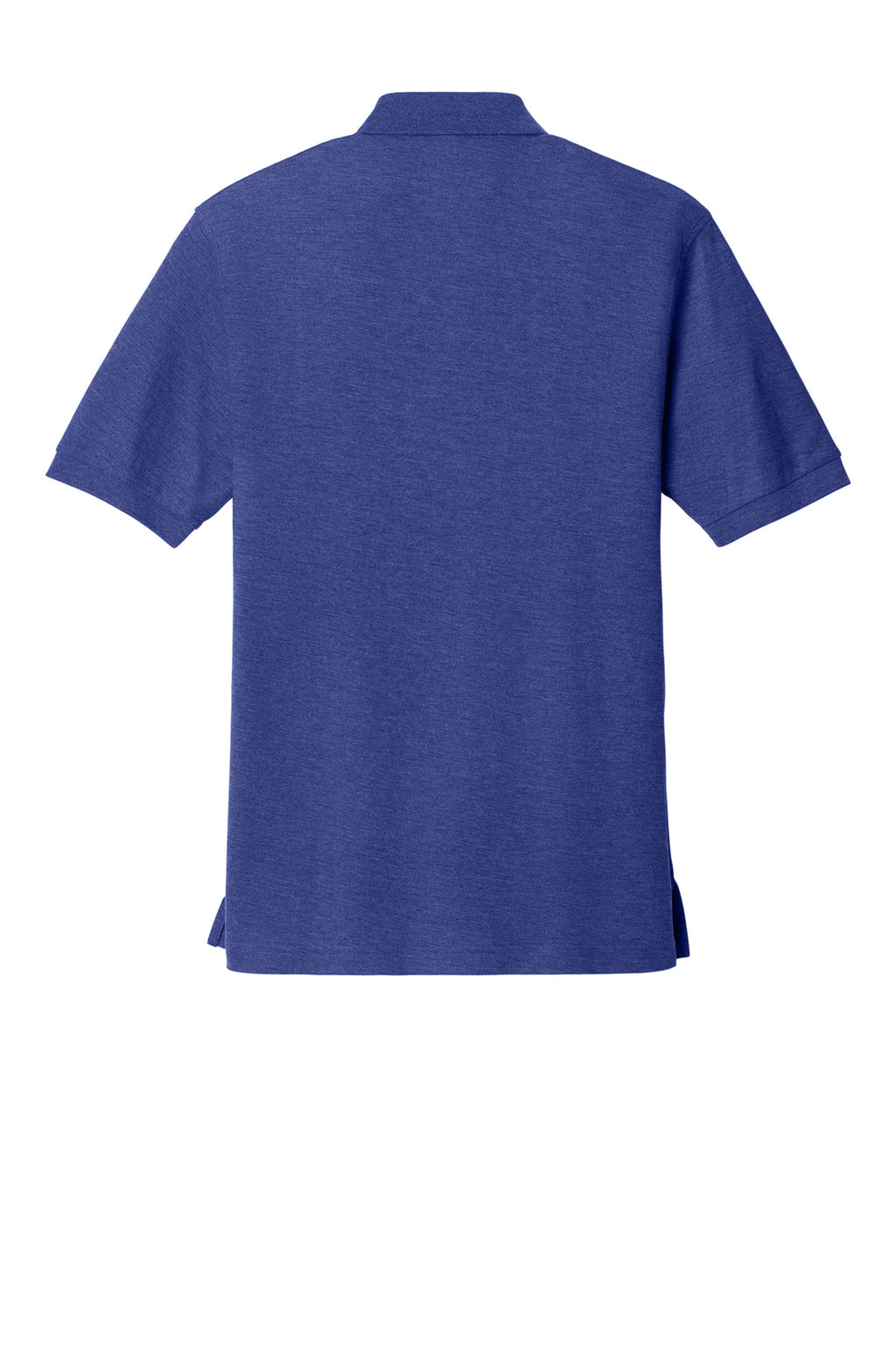 Rear View of Med. Blue Port Authority Silk Touch Polo K500
