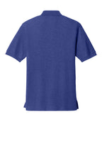 Rear View of Med. Blue Port Authority Silk Touch Polo K500