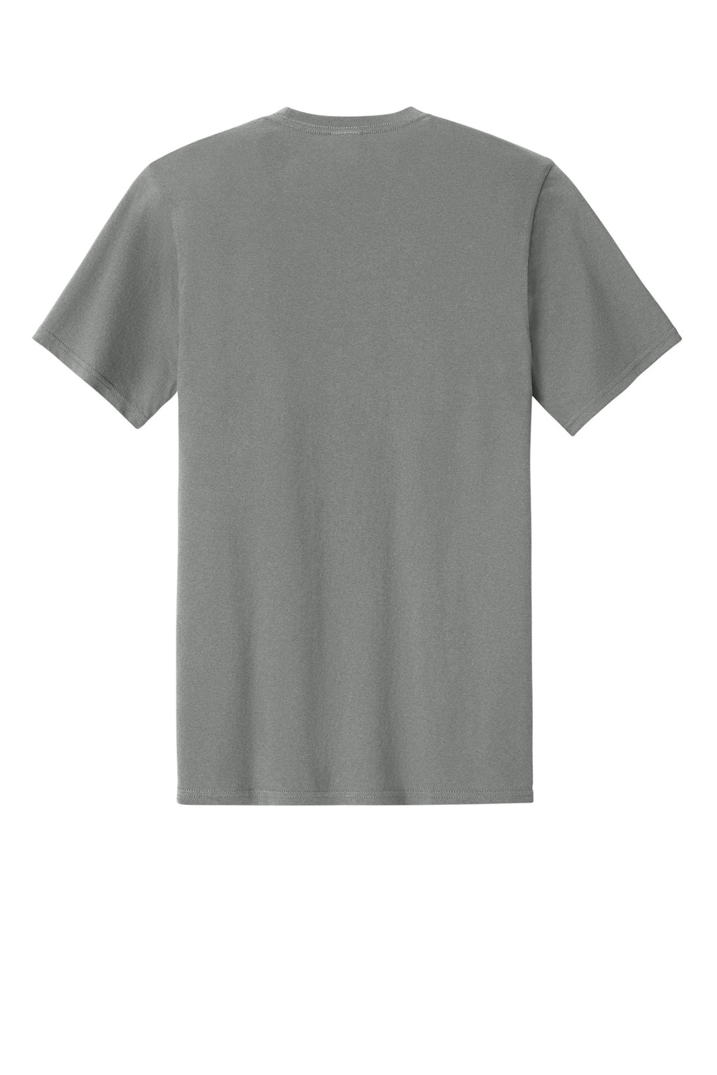 Rear View of MediumGrey Port & Co Easy Cotton Tee PC43