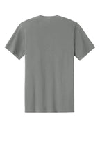 Rear View of MediumGrey Port & Co Easy Cotton Tee PC43