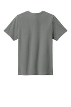 Rear View of MediumGrey Port & Co Youth Easy Cotton Tee PC43Y