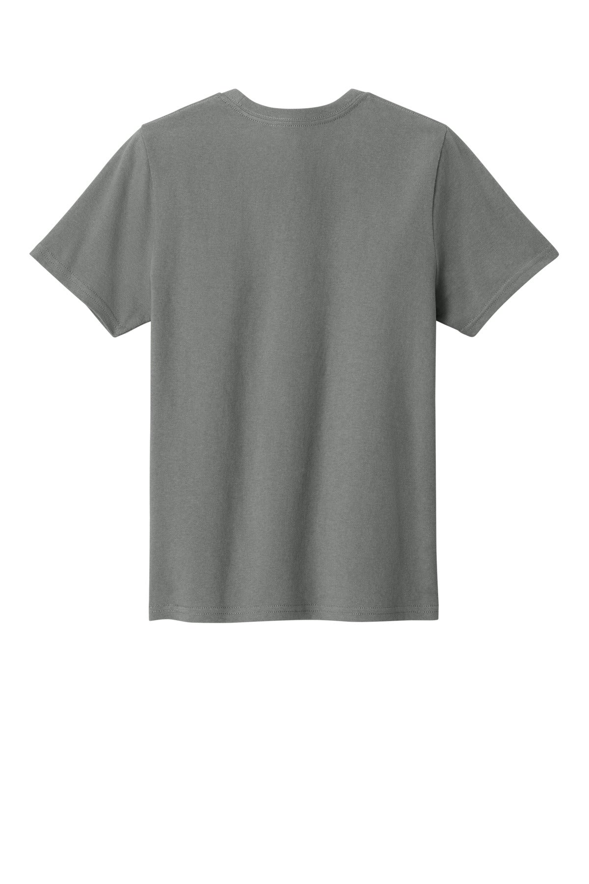 Rear View of MediumGrey Port & Co Youth Easy Cotton Tee PC43Y