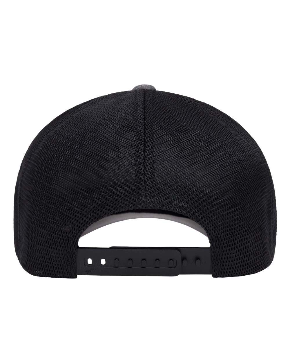 Rear View of Melange Charcoal/ Black 110® Mesh-Back Cap - 110M