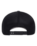 Rear View of Melange Charcoal/ Black 110® Mesh-Back Cap - 110M