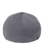 Rear View of Melange Heather Unipanel™ Melange Cap - 5577UP