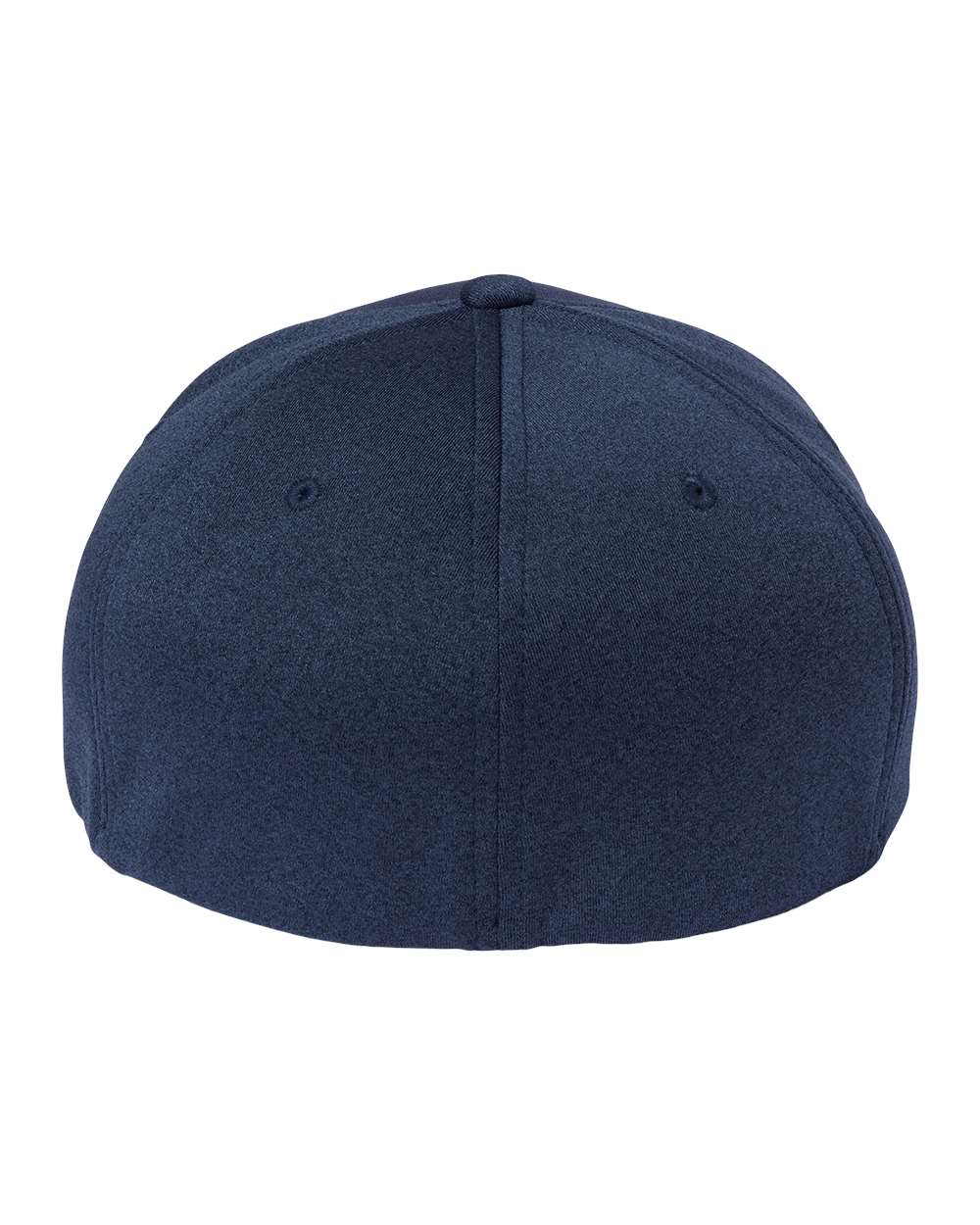 Rear View of Melange Navy Unipanel™ Melange Cap - 5577UP