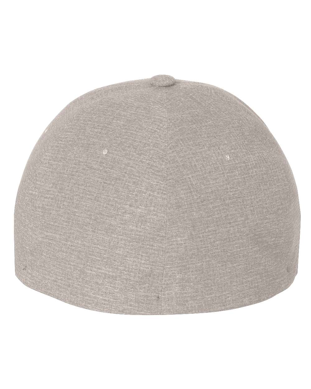 Rear View of Melange Silver Delta® Seamless Cap - 180