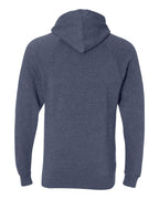 Rear View of Midnight Navy Special Blend Raglan Hooded Sweatshirt - PRM33SBP