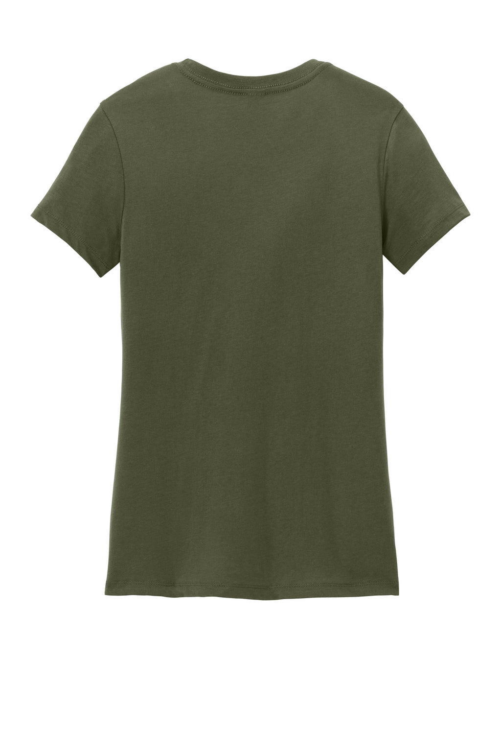 Rear View of MilGreen District Women's Perfect Weight Tee. DM104L