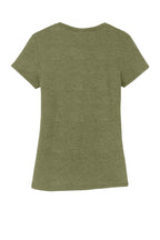 Rear View of MilGrnFst District Women's Perfect Tri Tee. DM130L