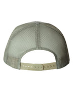 Rear View of Military Digital Camo/ Light Green Printed Trucker Cap - 112P