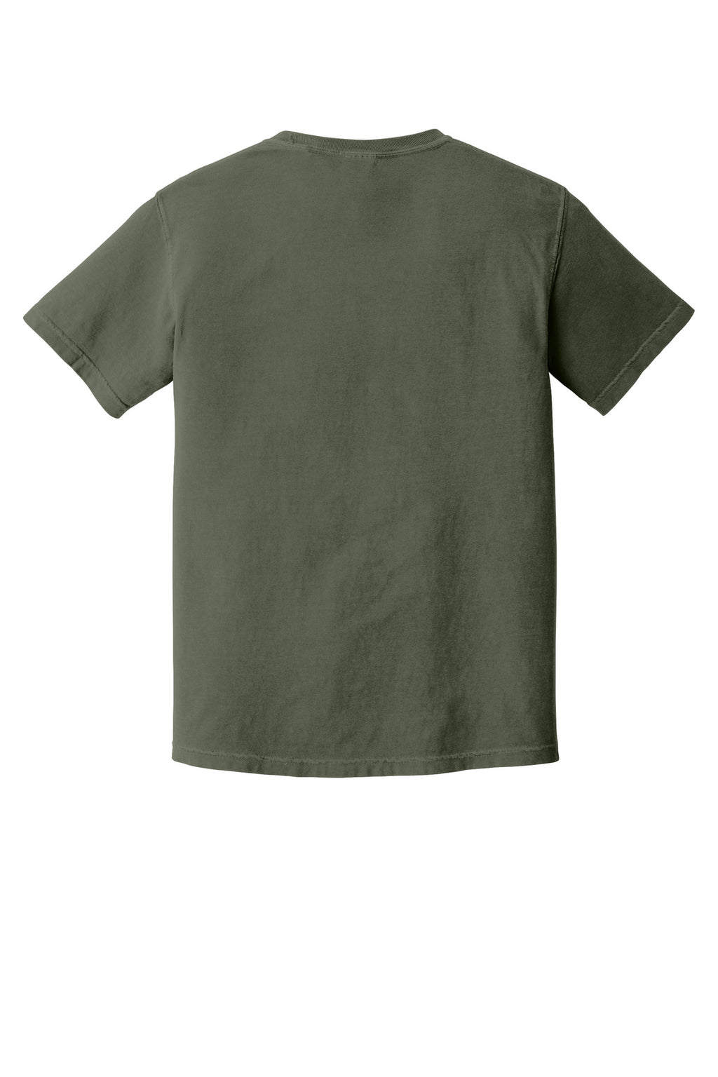Rear View of Moss COMFORT COLORS Heavyweight Ring Spun Tee. 1717
