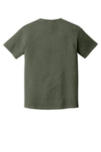 Rear View of Moss COMFORT COLORS Heavyweight Ring Spun Tee. 1717