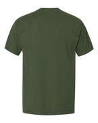 Rear View of Moss Garment-Dyed Pocket T-Shirt - GDH150