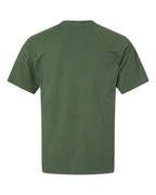 Rear View of Moss Garment-Dyed T-Shirt - GDH100