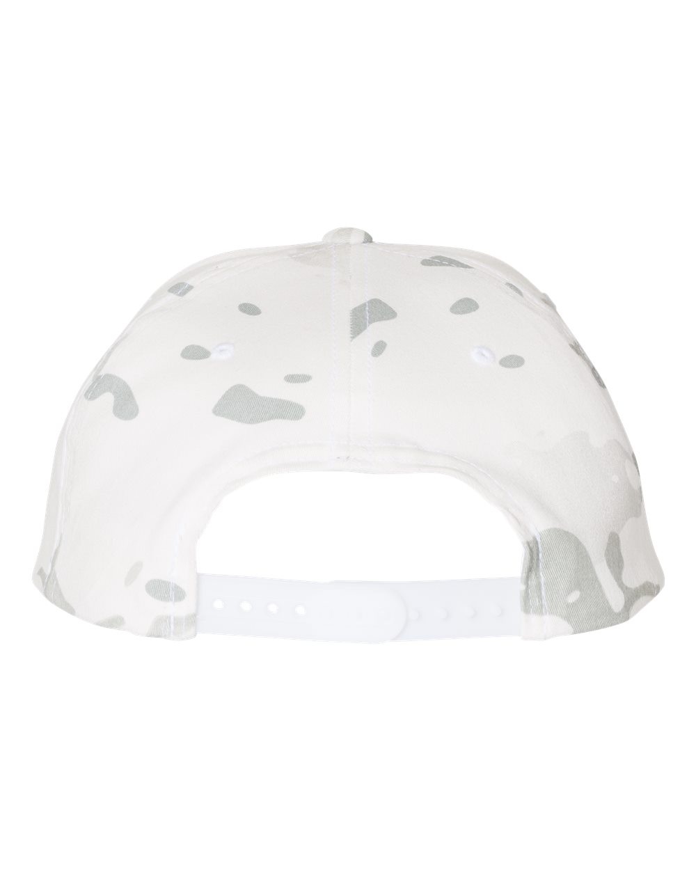 Rear View of Multicam Alpine Premium Flat Bill Snapback Cap - 6089M
