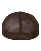 Rear View of Multicam Arid/ Brown Trucker Cap - 6511