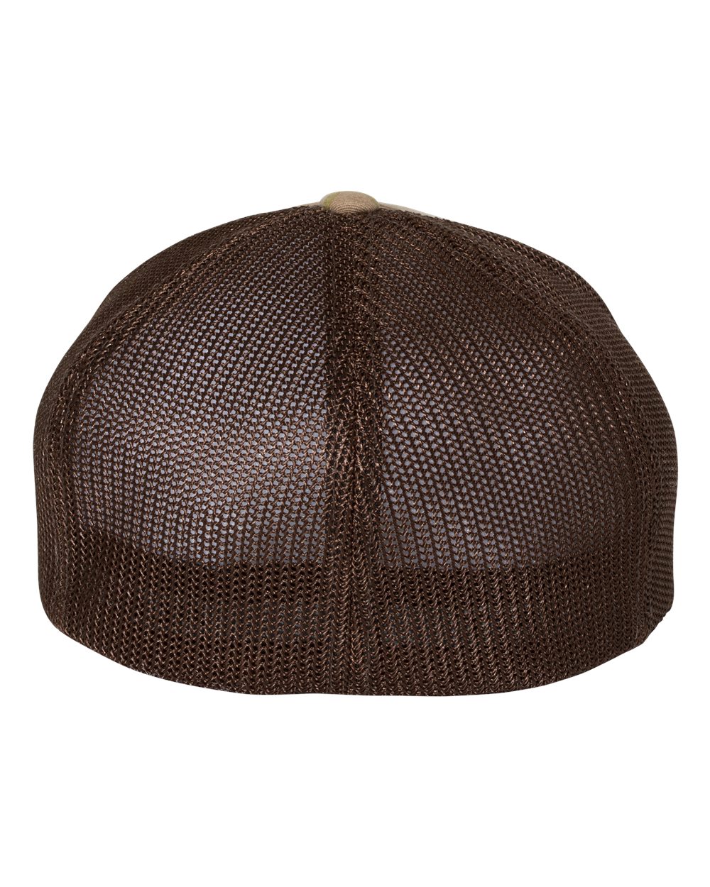Rear View of Multicam Arid/ Brown Trucker Cap - 6511
