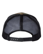 Rear View of Multicam Green/ Black Retro Trucker Cap - 6606