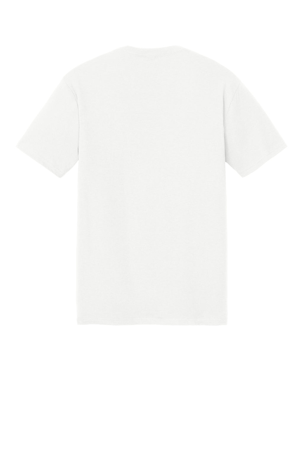 Rear View of Natural District Perfect Tri Tee. DM130